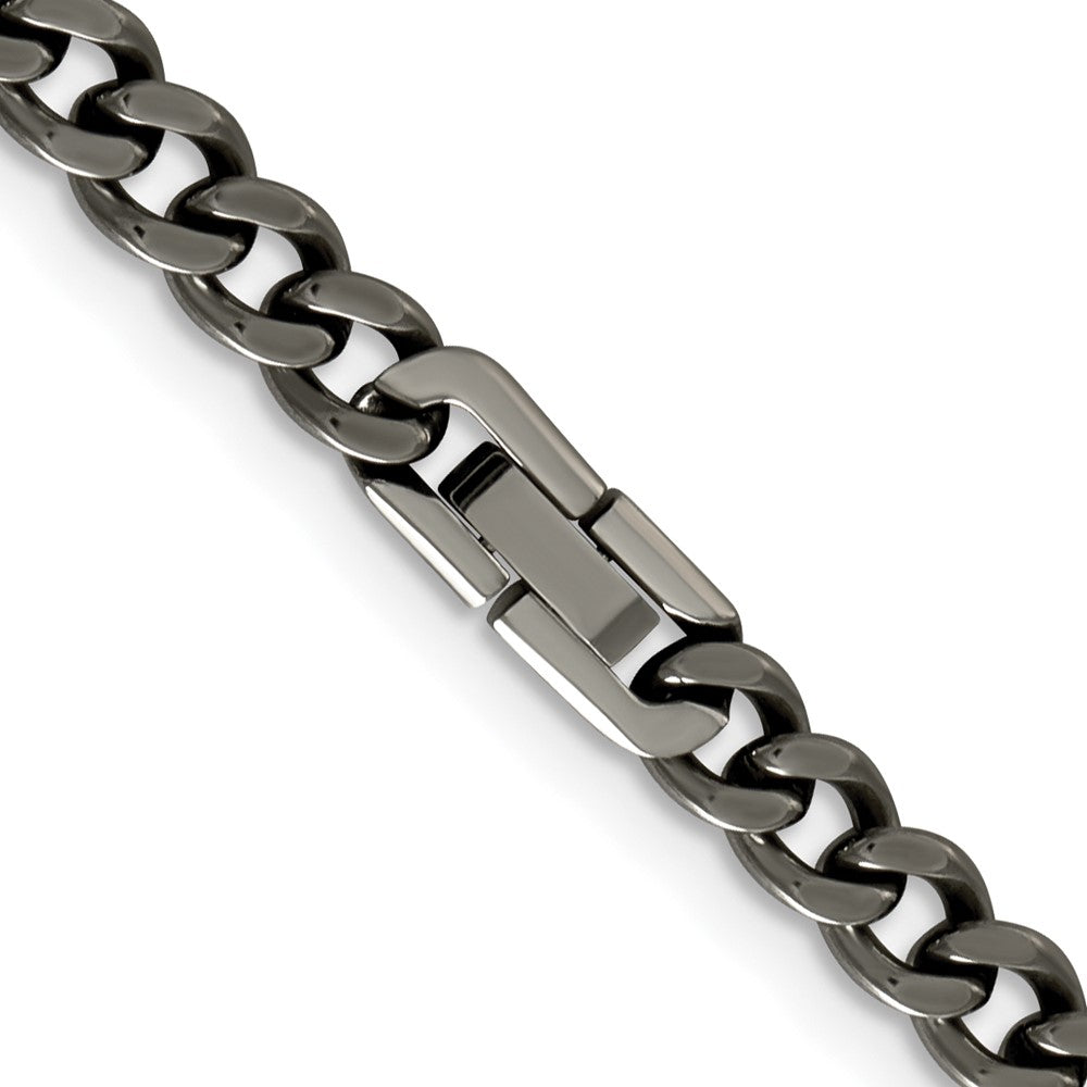Chisel Titanium Polished 7.5mm 22 inch Curb Chain
