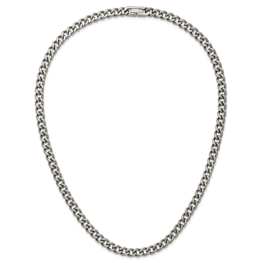 Chisel Titanium Polished 7.5mm 22 inch Curb Chain