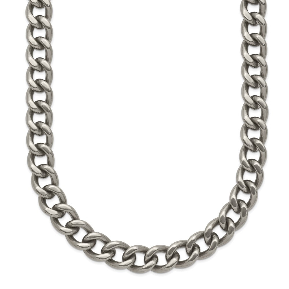 Chisel Titanium Polished 7.5mm 22 inch Curb Chain