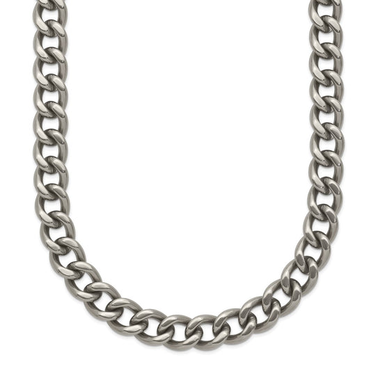 Chisel Titanium Polished 7.5mm 22 inch Curb Chain