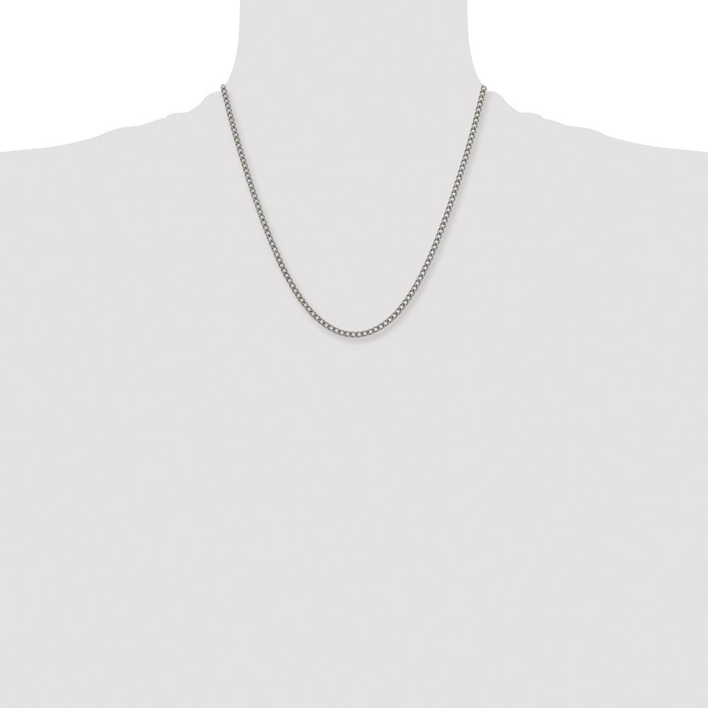 Chisel Titanium Polished 3.5mm 20 inch Curb Chain