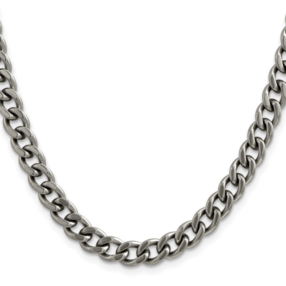 Chisel Titanium Polished 7.5mm 20 inch Curb Chain
