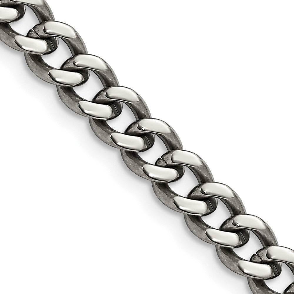 Chisel Titanium Polished 7.5mm 22 inch Curb Chain