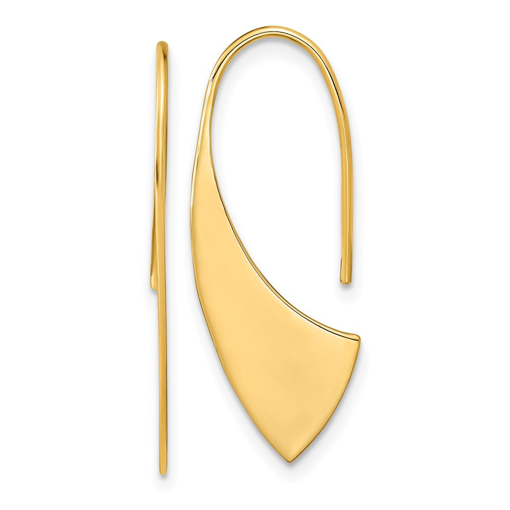 14K Polished Fancy Dangle Earrings