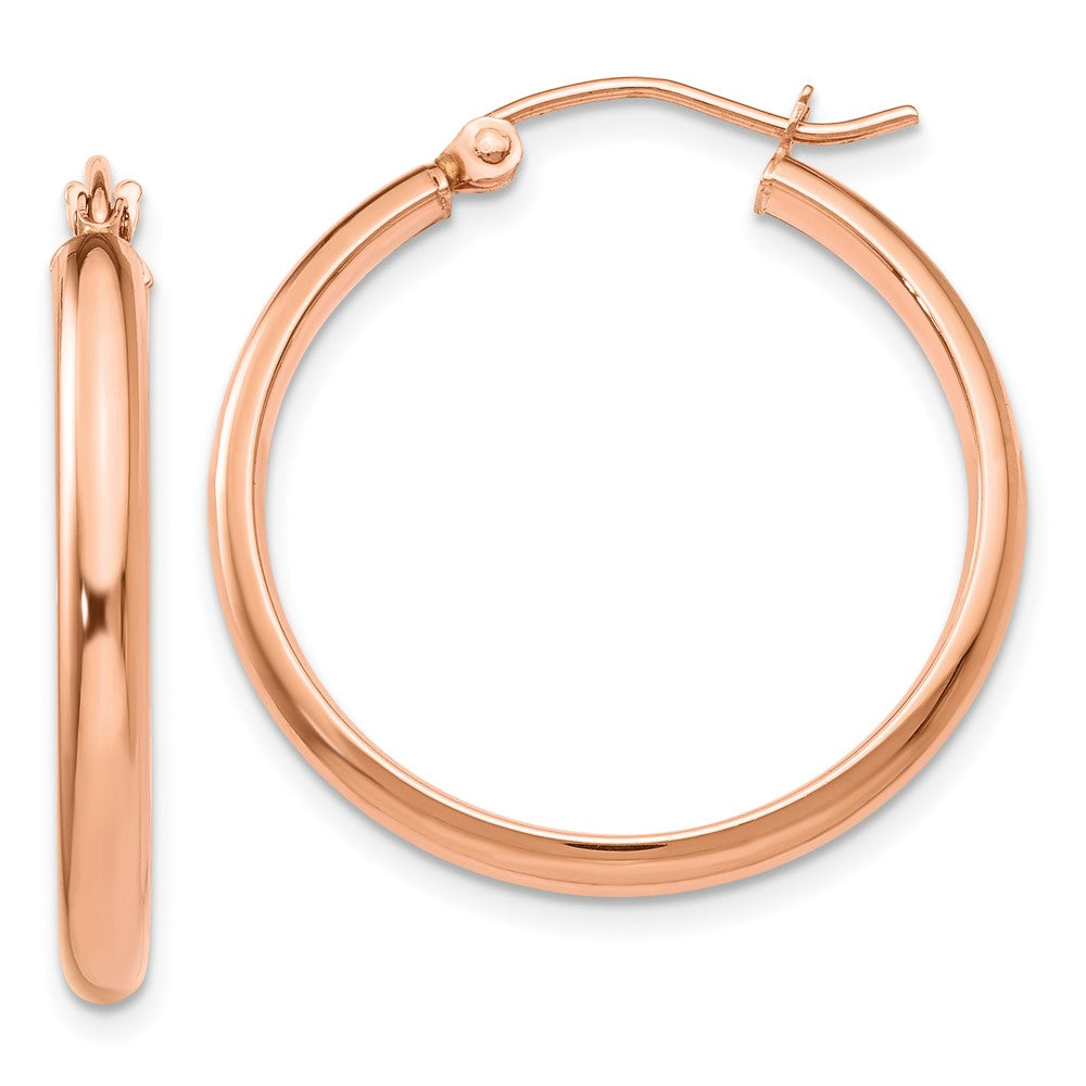 14k Rose Gold Rose Gold Hoop Earrings