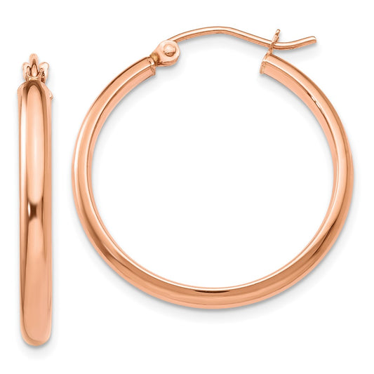 14k Rose Gold Rose Gold Hoop Earrings