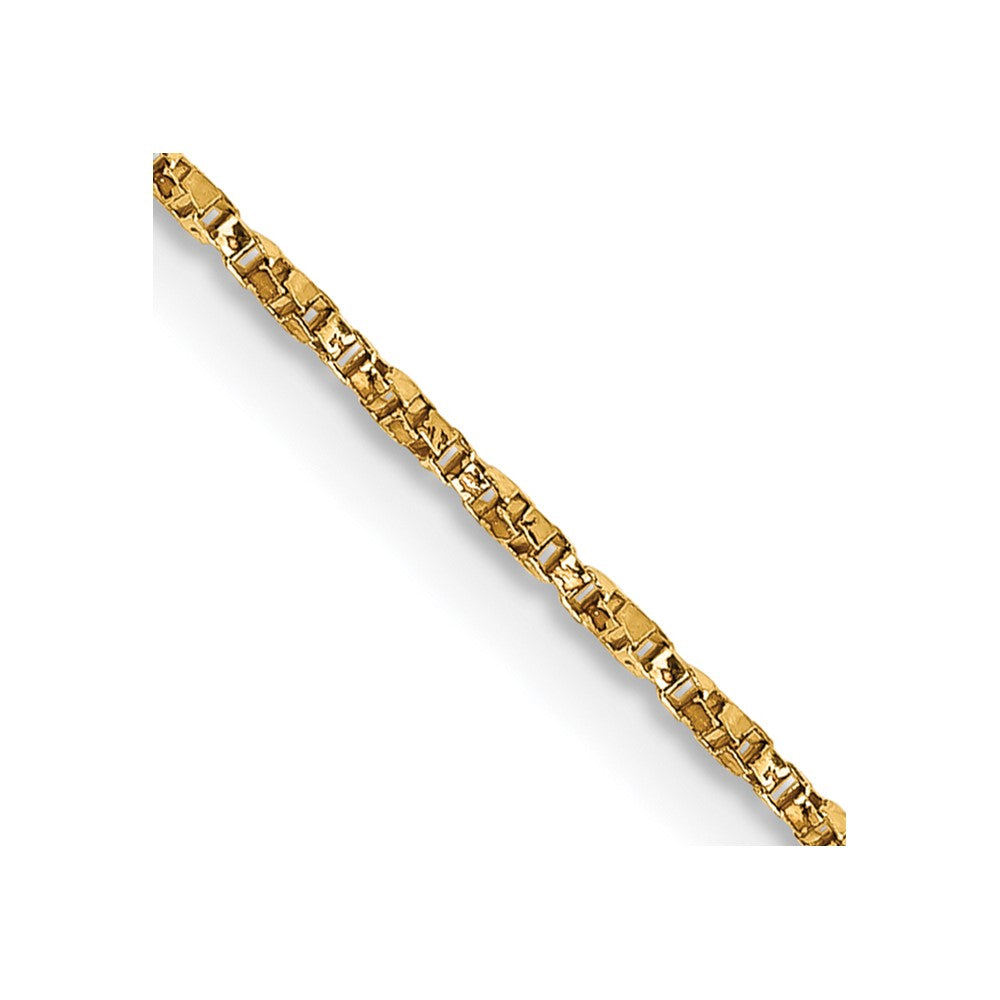 14K 24 inch .95mm Twisted Box with Lobster Clasp Chain