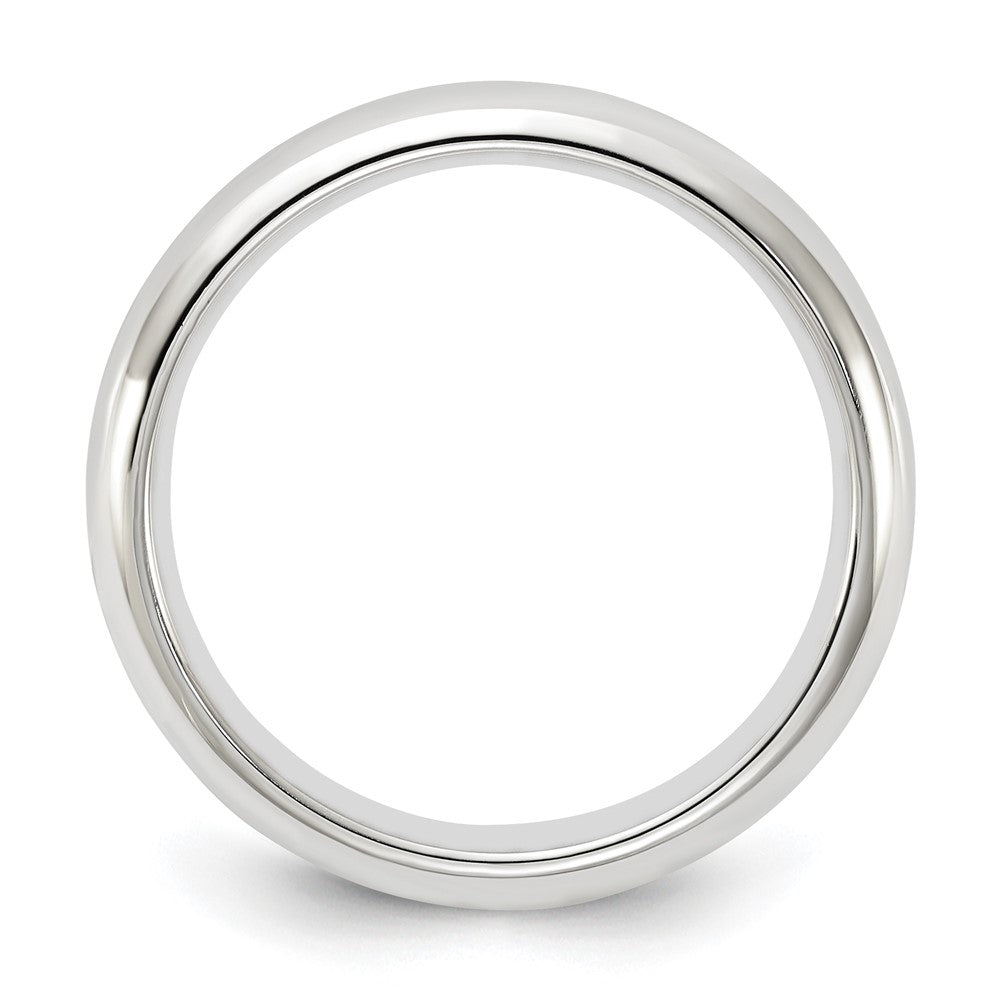 14k White Gold 4mm Standard Weight Comfort Fit Wedding Band Size 12.5