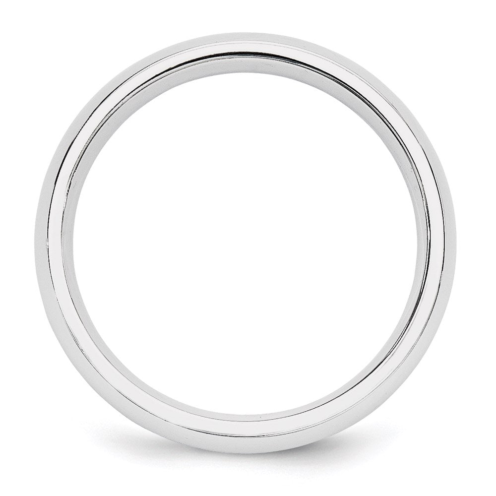 14k White Gold 5mm Standard Weight Comfort Fit Wedding Band Size 12.5