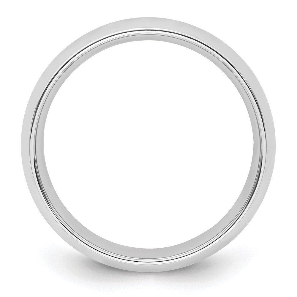 14k White Gold 8mm Standard Weight Comfort Fit Wedding Band Size 12.5