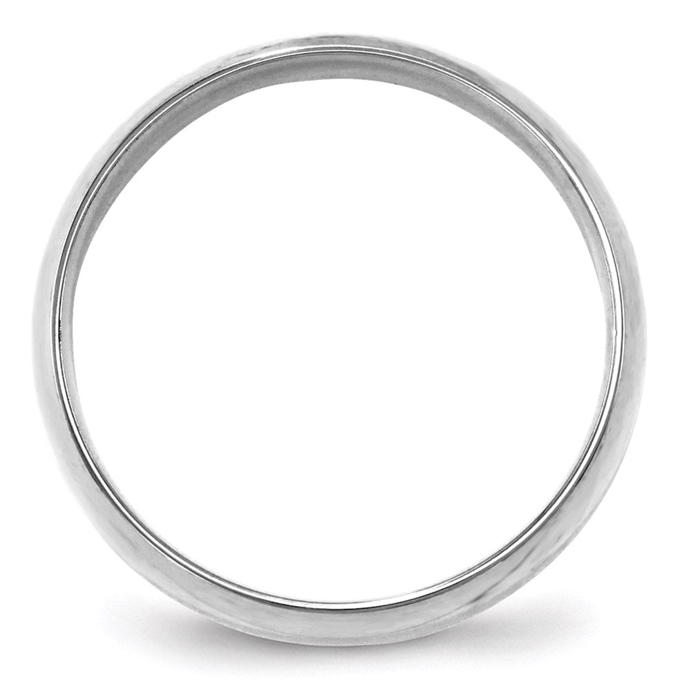 14k White Gold 6mm Lightweight Comfort Fit Wedding Band Size 12