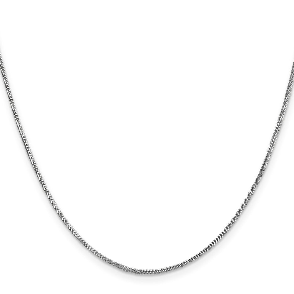 14K White Gold 16 inch .9mm Franco with Lobster Clasp Chain