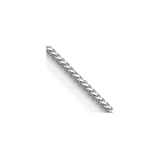 14K White Gold 16 inch .9mm Franco with Lobster Clasp Chain