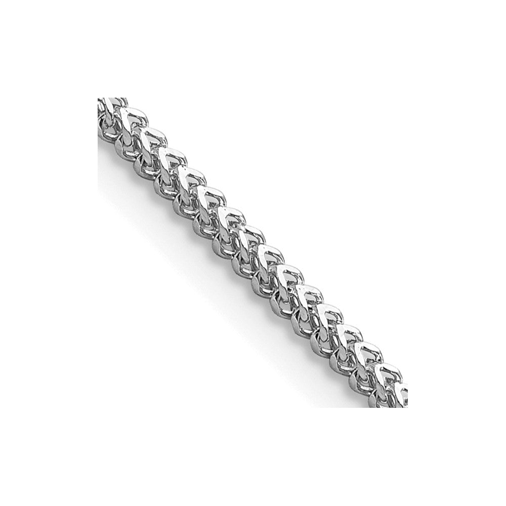 14K White Gold 18 inch 1.4mm Franco with Lobster Clasp Chain