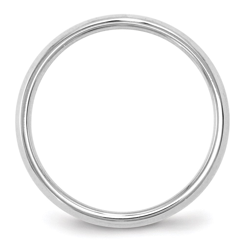 14k White Gold 2.5mm Knife Edge Comfort Fit Wedding Band Size 6.5
