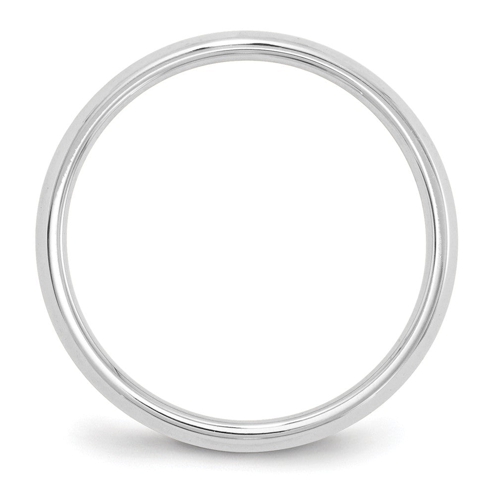14k White Gold 6mm Knife Edge Comfort Fit Wedding Band Size 12.5
