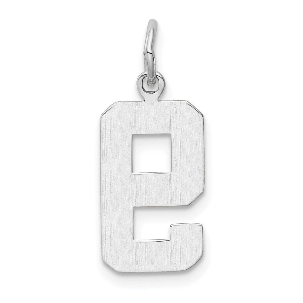 14kw Medium Polished Number 9 Charm