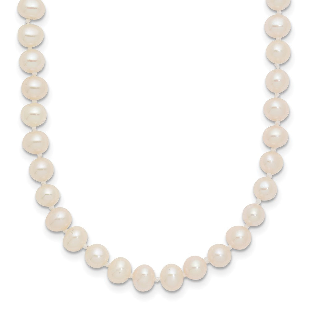 14k 4-5mm White Near-Round Freshwater Cultured Pearl 20 inch Necklace