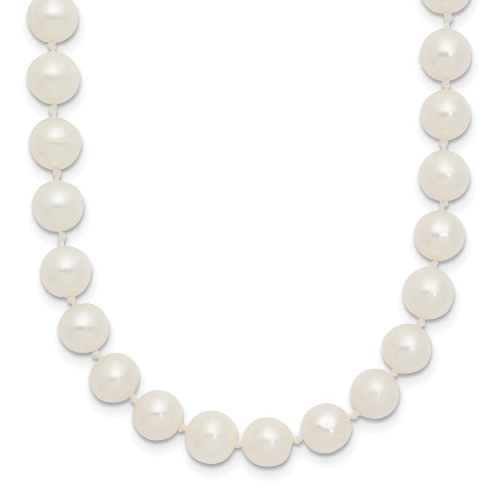 14k 6-7mm White Near-Round Freshwater Cultured Pearl 28 inch Necklace
