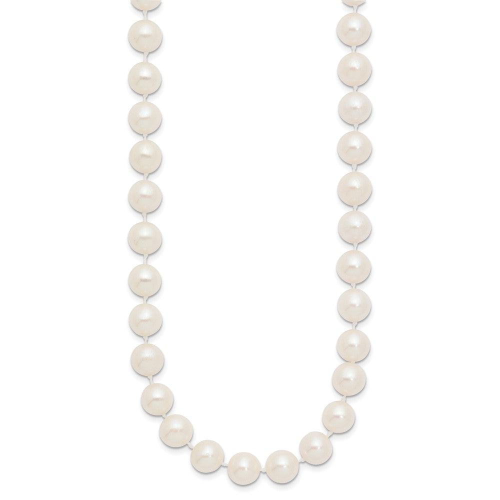 14k 8-9mm White Near-Round Freshwater Cultured Pearl 18 inch Necklace