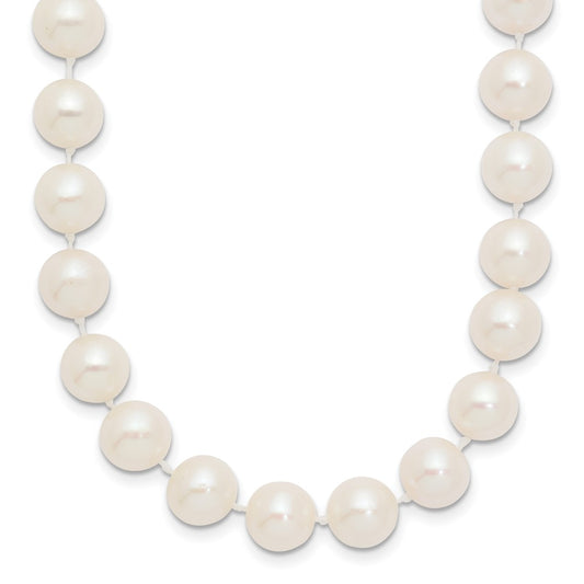 14k 8-9mm White Near-Round Freshwater Cultured Pearl 20 inch Necklace