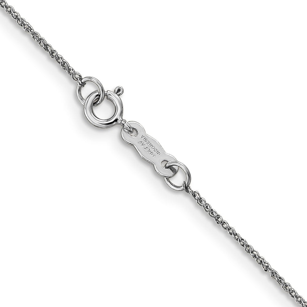 14K  White Gold 20 inch .70mm Ropa with Spring Ring Clasp Chain