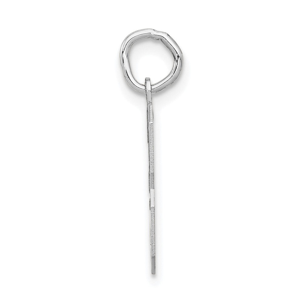 14kw Medium Satin Number 3 Charm