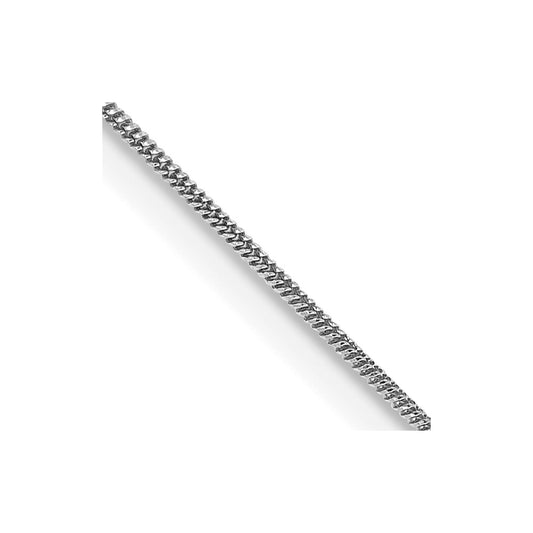 14K White Gold 24 inch .6mm Round Snake with Lobster Clasp Chain