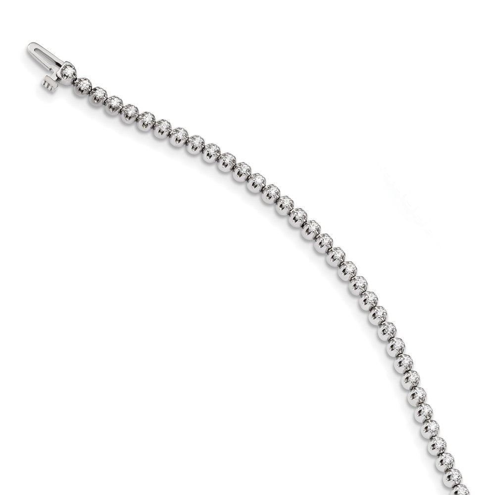 14k White Gold AA Diamond Tennis Bracelet