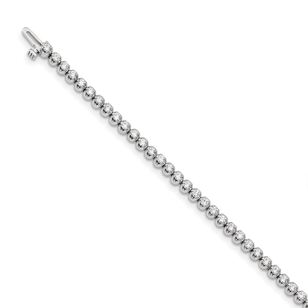 14k White Gold AAA Diamond Tennis Bracelet