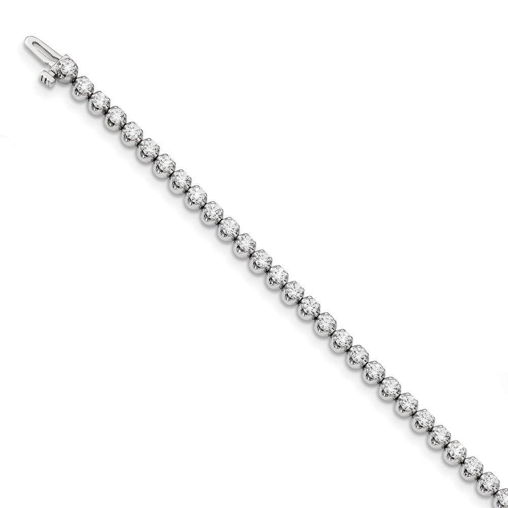 14k White Gold AA Diamond Tennis Bracelet