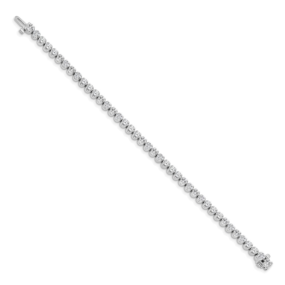 14k White Gold A Diamond Tennis Bracelet