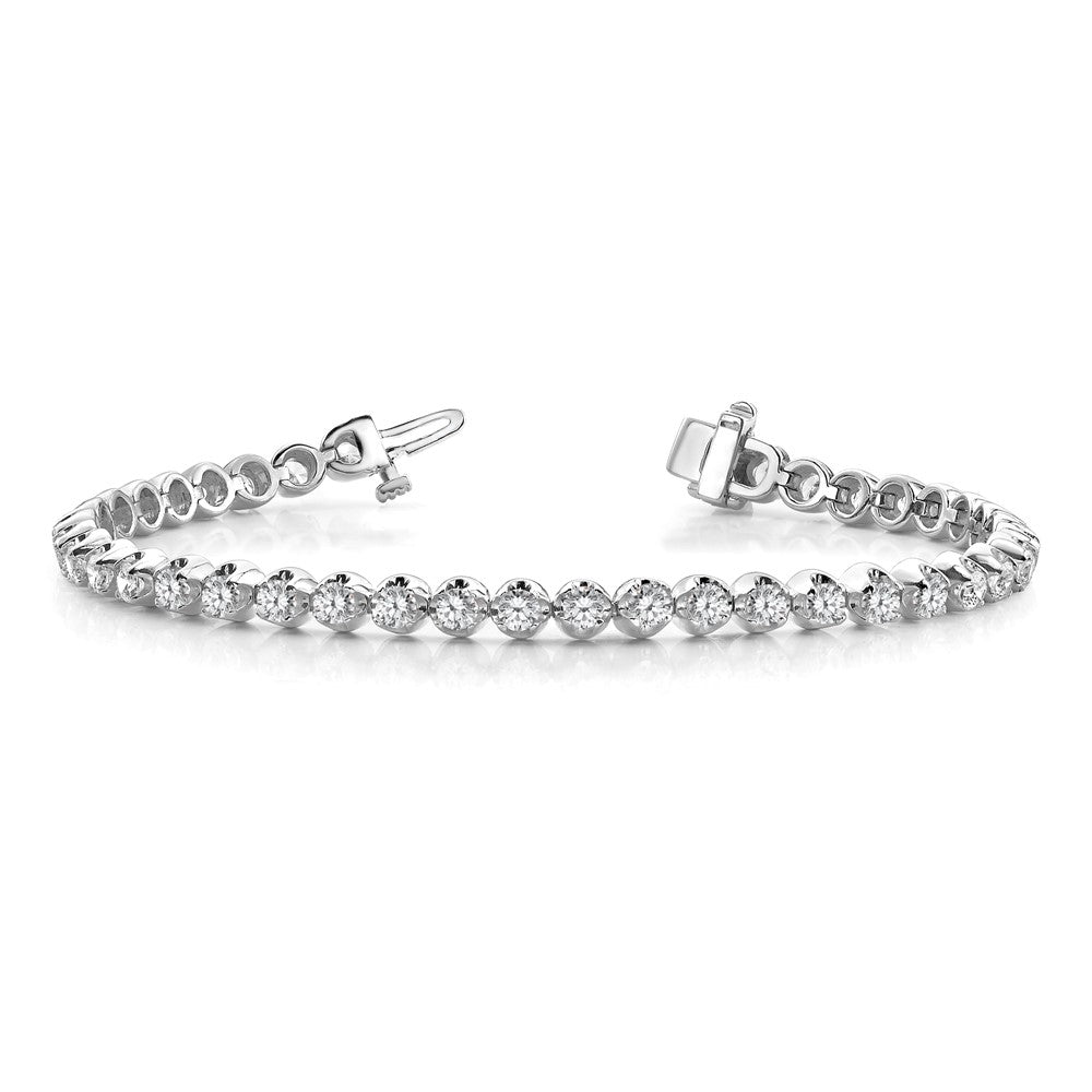 14k White Gold VS Diamond Tennis Bracelet