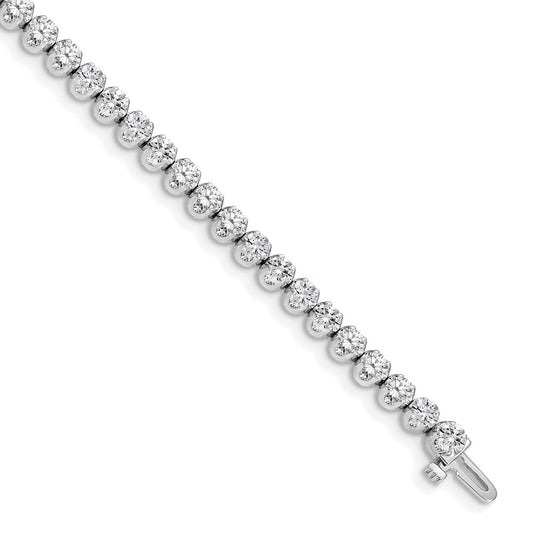 14k White Gold AA Diamond Tennis Bracelet