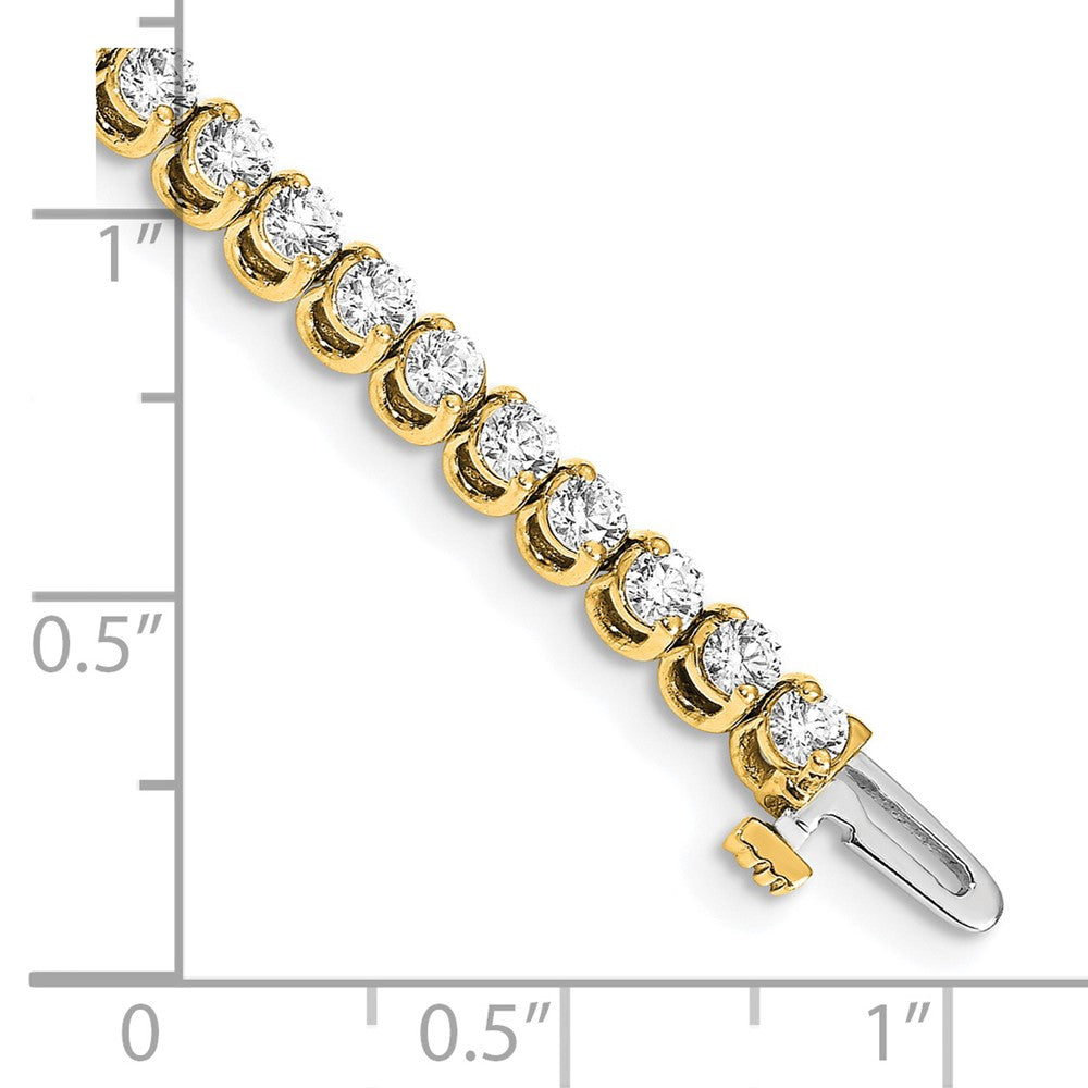 14k 2.7mm Round 2-prong A Diamond Bracelet