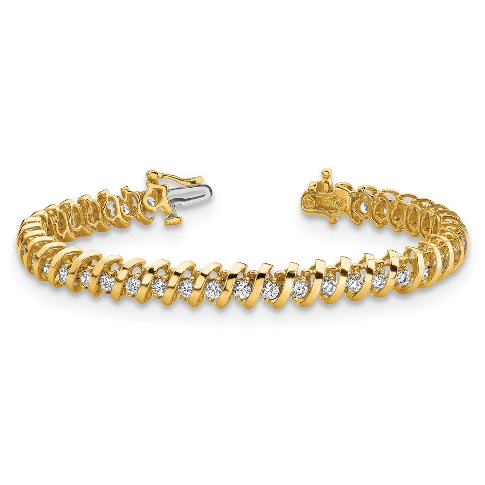 14k AA Diamond Tennis Bracelet