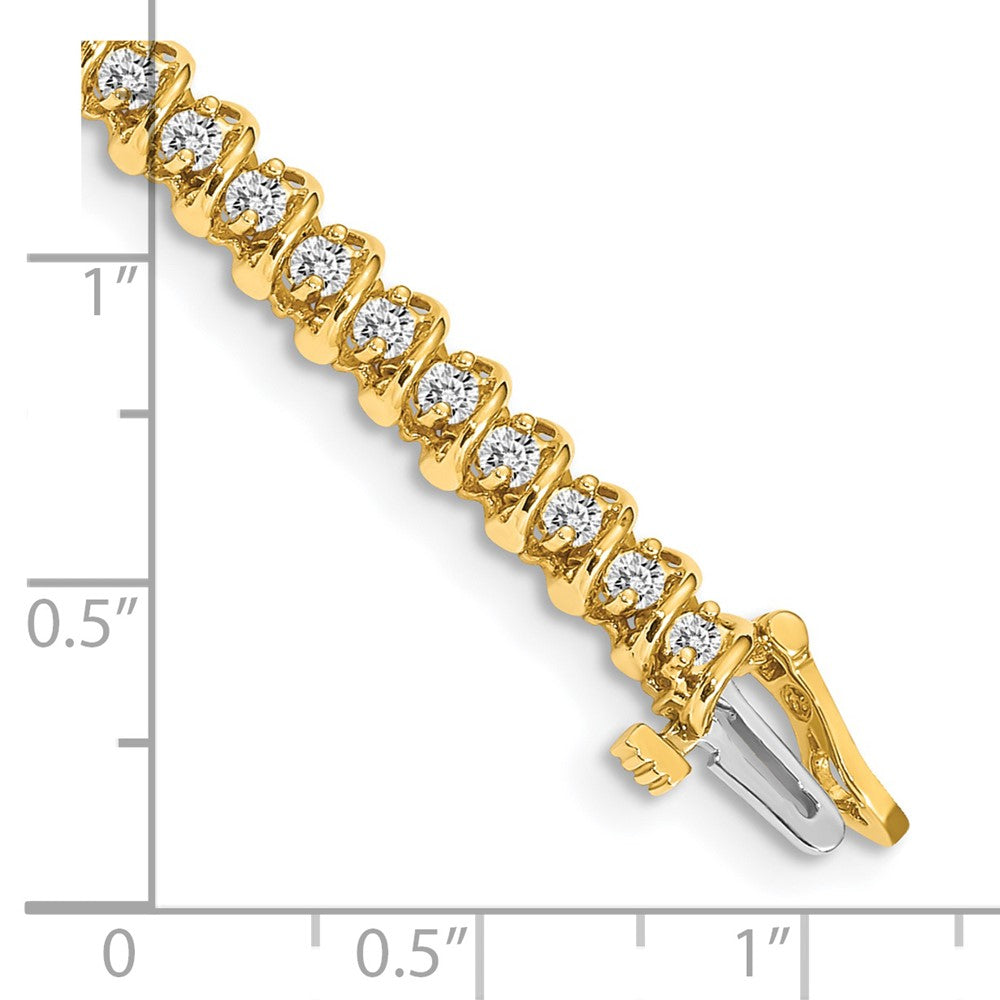 14k AAA Diamond Tennis Bracelet