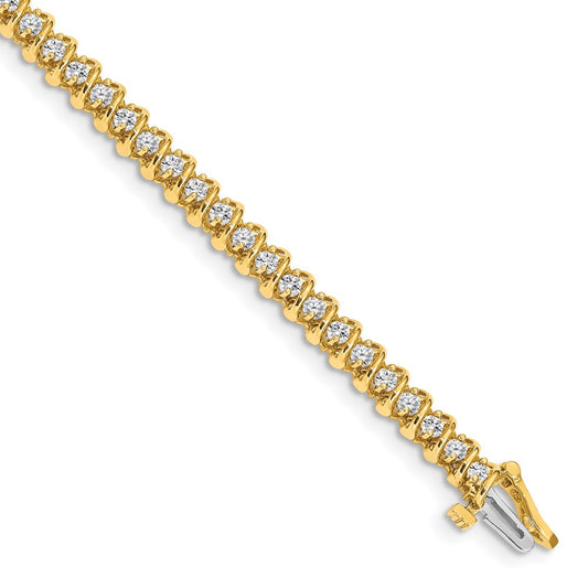 14k AA Diamond Tennis Bracelet