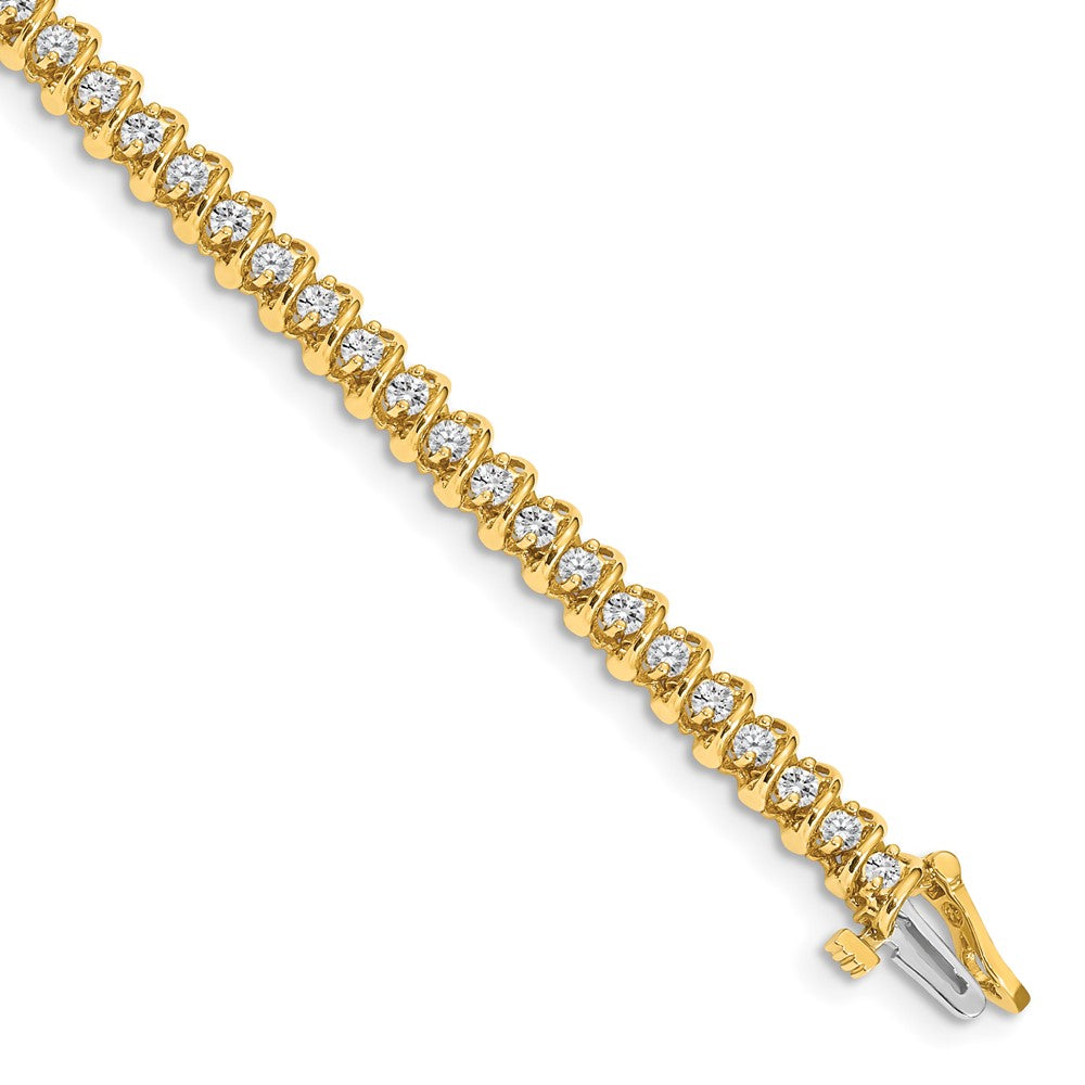 14k AAA Diamond Tennis Bracelet