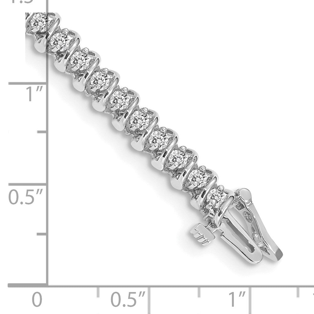 14k White Gold 1.9mm Tennis Bracelet Mounting