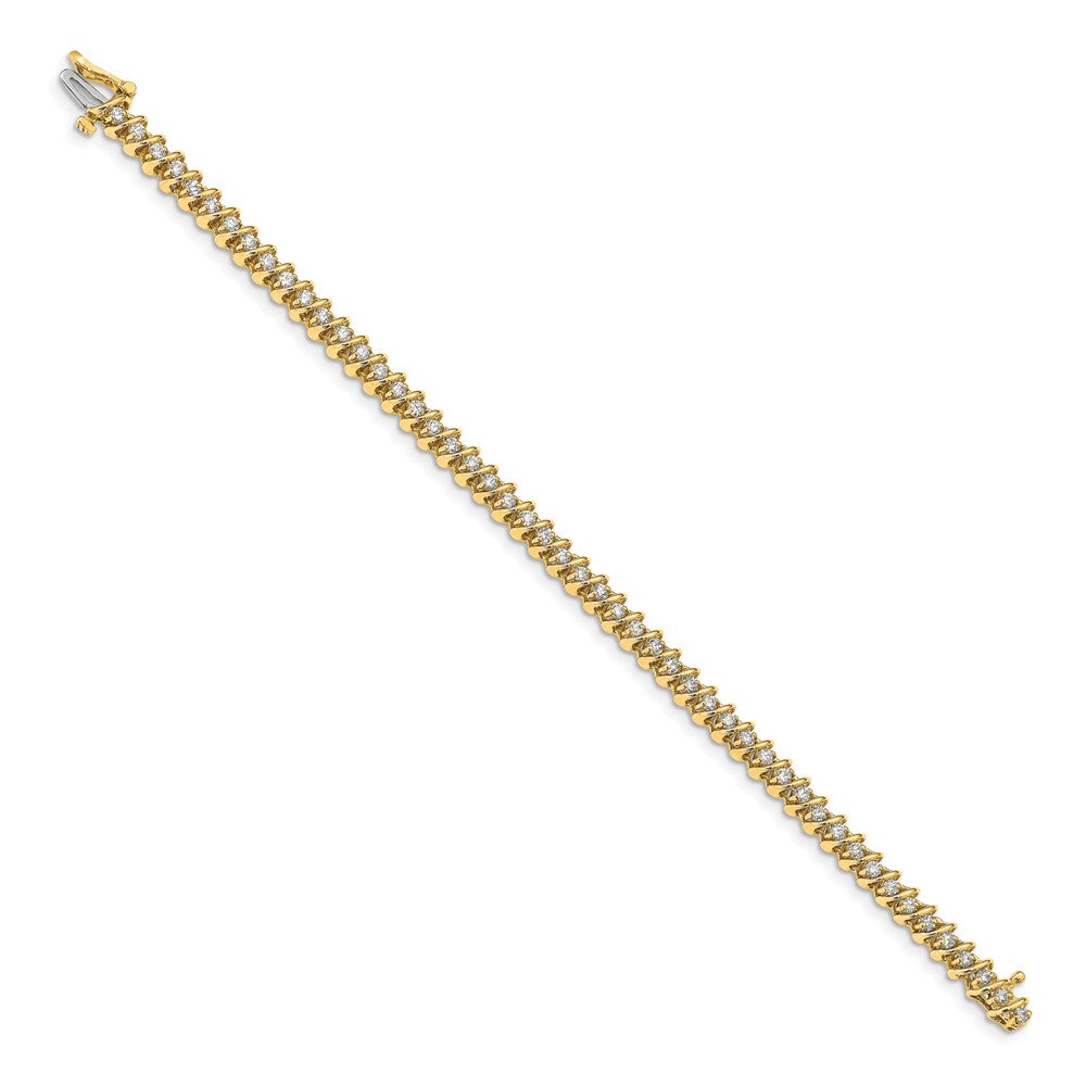 14k A Diamond Tennis Bracelet