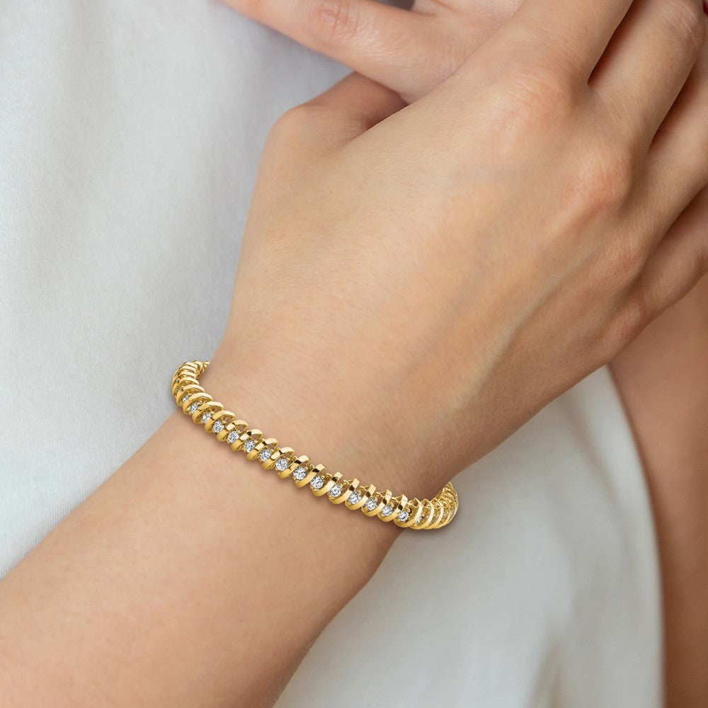 14k A Diamond Tennis Bracelet