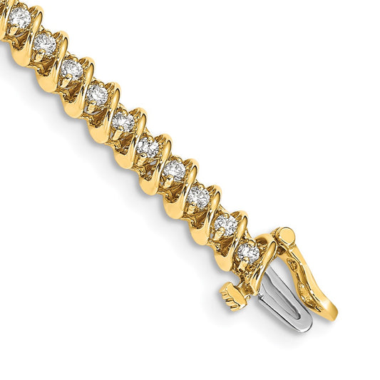 14k A Diamond Tennis Bracelet