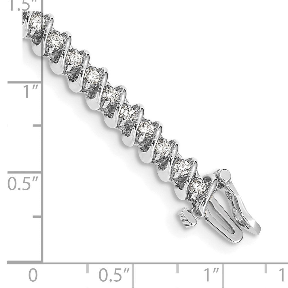 14k White Gold VS Diamond Tennis Bracelet