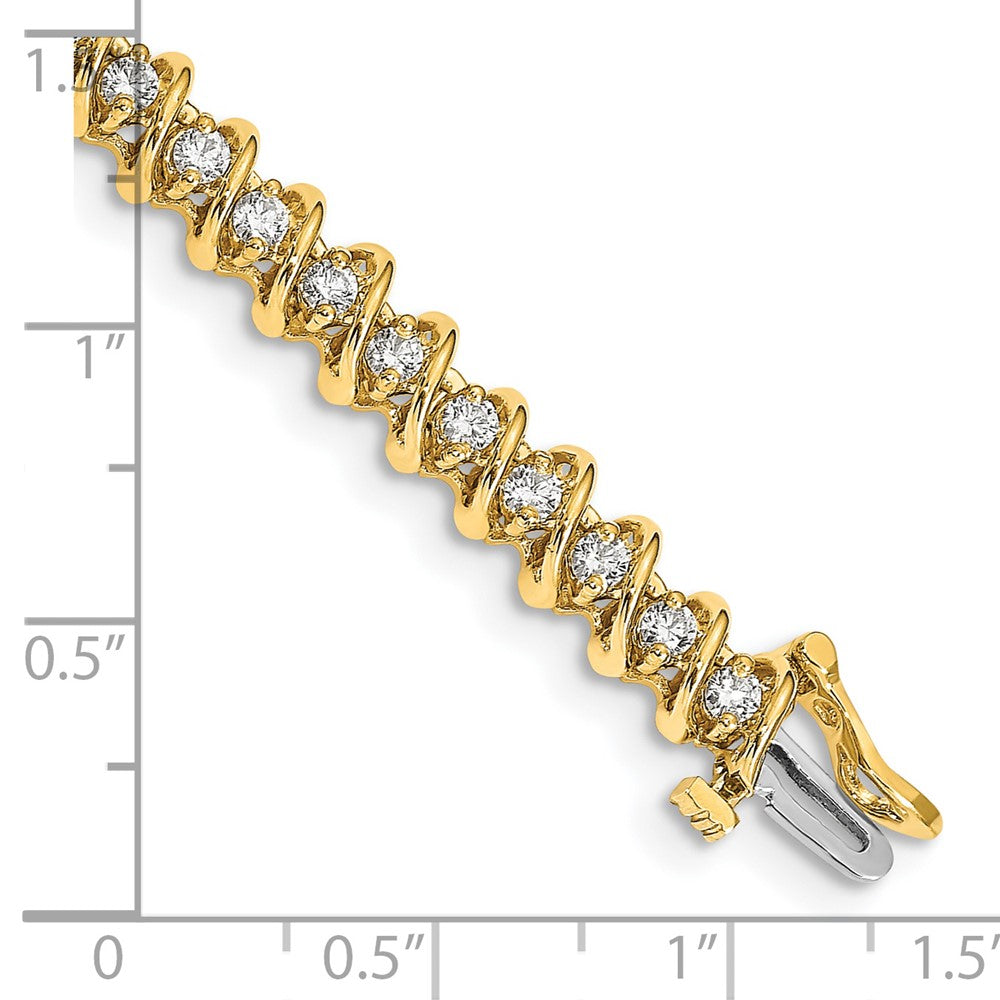 14k AA Diamond Tennis Bracelet