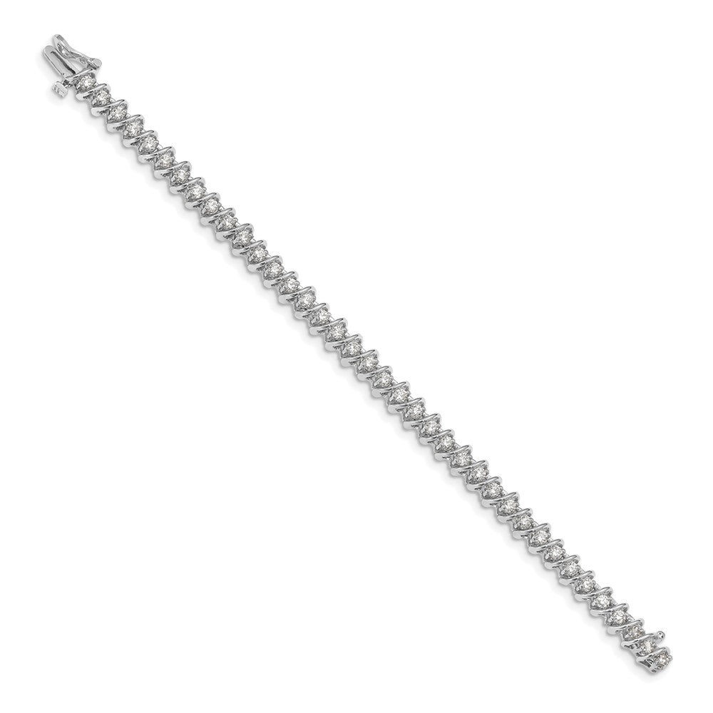 14k White Gold VS Diamond Tennis Bracelet
