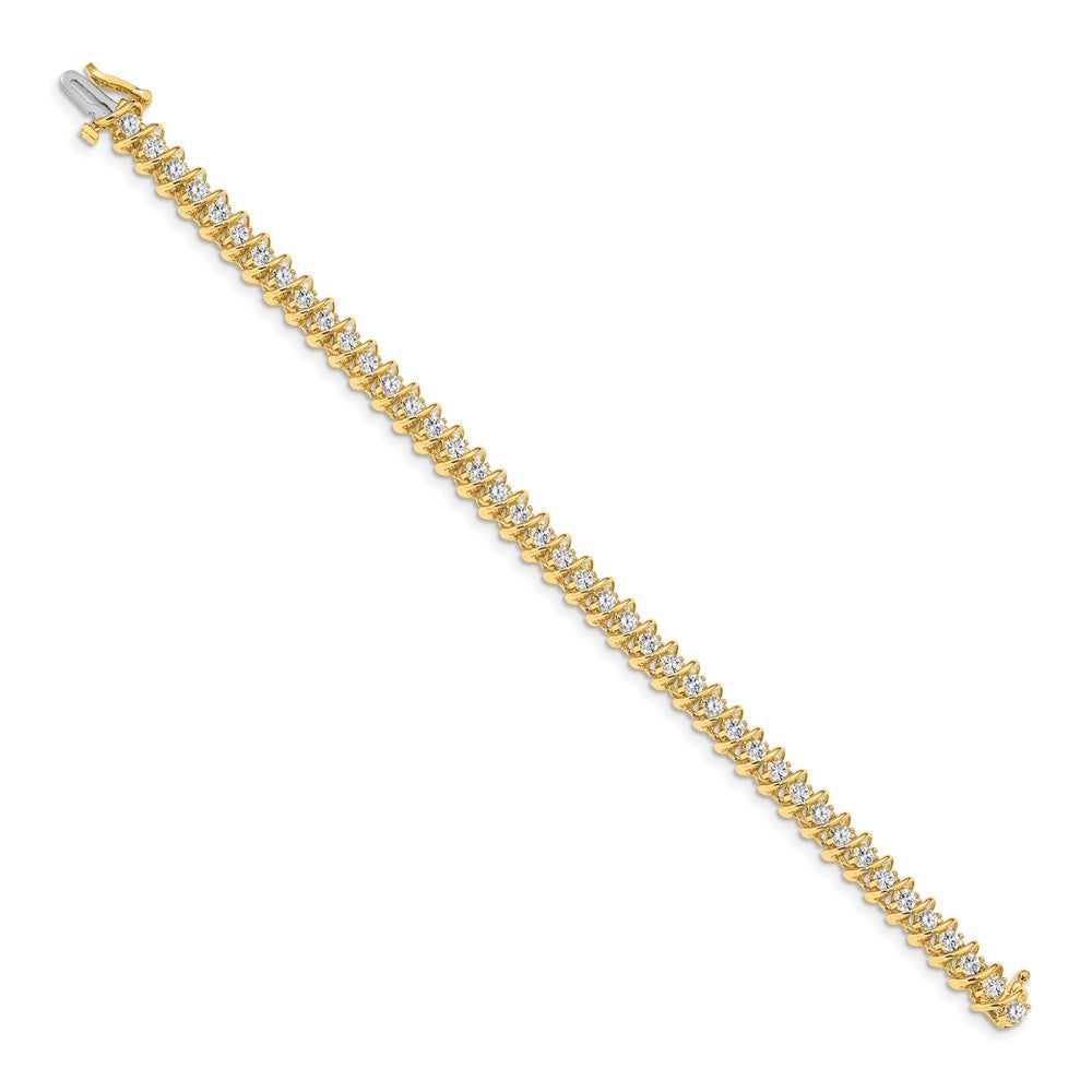 14k AAA Diamond Tennis Bracelet
