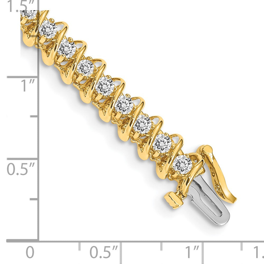 14k AA Diamond Tennis Bracelet