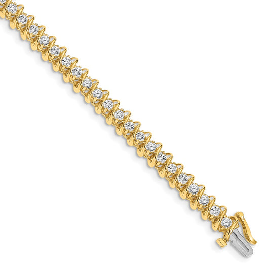 14k A Diamond Tennis Bracelet