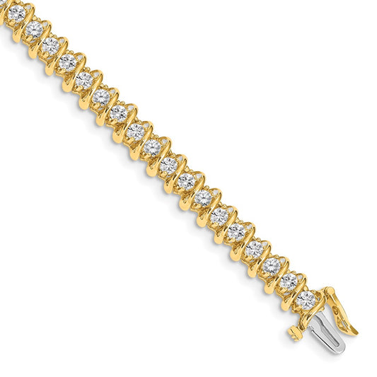 14k AA Diamond Tennis Bracelet